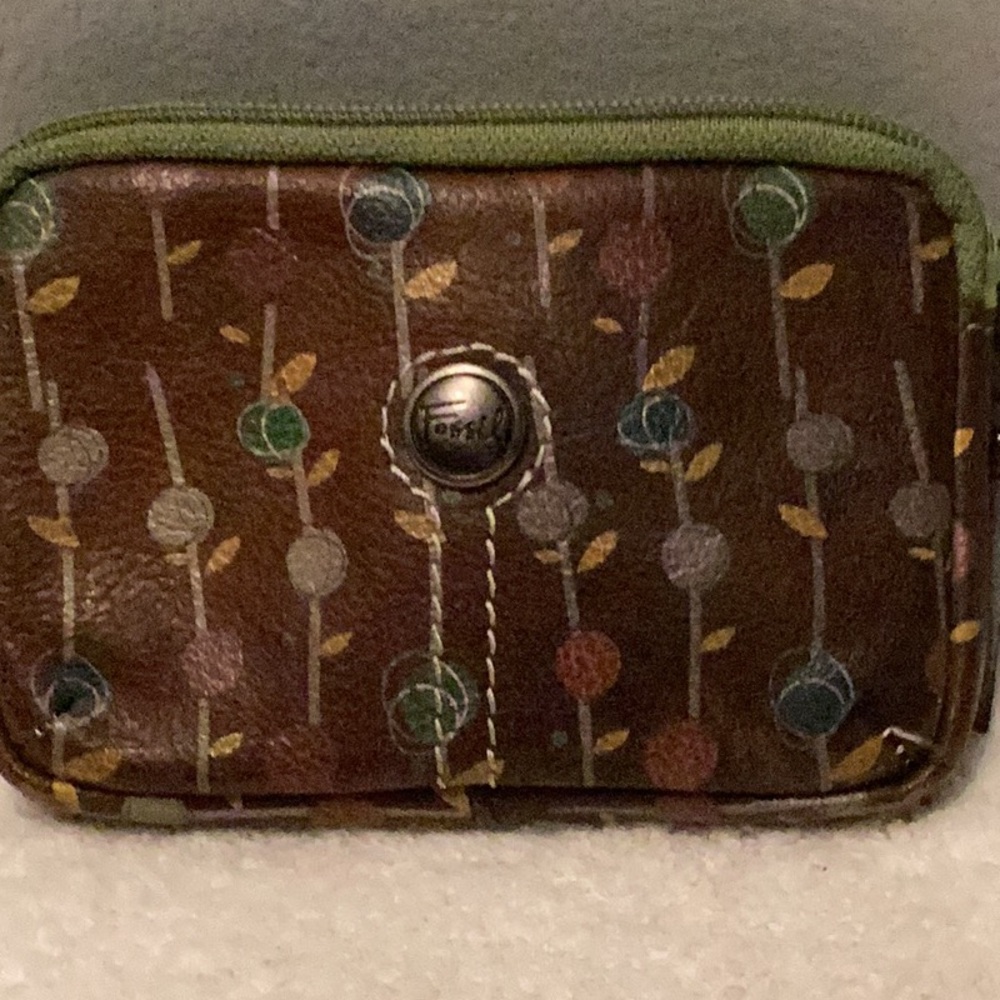 Fossil Brown Coin Purse Vintage - Picture 12 of 13